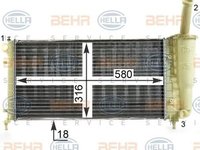 Radiator apa FIAT PUNTO Van 188AX HELLA 8MK 376 900-101