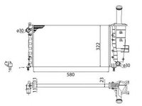 Radiator apa FIAT PUNTO Van 188AX MAGNETI MARELLI 350213173003