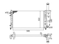 Radiator apa FIAT PUNTO Van 188AX MAGNETI MARELLI 350213195003