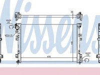 Radiator apa FIAT SCUDO caroserie 220L NISSENS 61875A