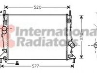 Radiator apa FORD FOCUS C-MAX VAN WEZEL 18002368