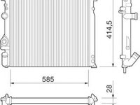 Radiator apa FORD FOCUS limuzina DFW MAGNETI MARELLI 350213264000