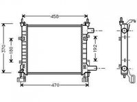 RADIATOR APA FORD KA 1996->2008 Radiator apa pentru benzina cu aer conditionat (38x36) PIESA NOUA ANI 1996 1997 1998 1999 2000 2001 2002 2003 2004 2005 2006 2007 2008