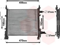 Radiator apa FORD KA RB VAN WEZEL 18002260