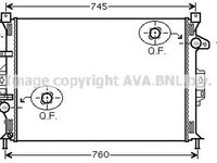 Radiator apa FORD KUGA I AVA FD2421