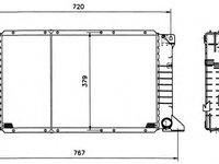 Radiator apa FORD TRANSIT caroserie E NRF 517373