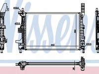 Radiator apa FORD TRANSIT CONNECT caroserie NISSENS 69238