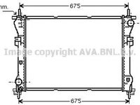 Radiator apa FORD TRANSIT platou sasiu FM FN AVA FD2319