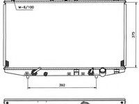 Radiator apa HONDA ACCORD Mk VII cupe (CG) (1997 - 2003) NRF 53509