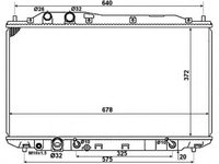 Radiator apa HONDA CIVIC VIII limuzina (FD, FA) (2005 - 2016) NRF 58379