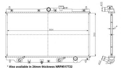 Radiator apa HONDA PRELUDE IV BB NRF 56047