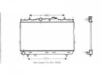 RADIATOR APA HYUNDAI COUPE 2001-> Radiator apa pentru 1.6i 16V cu/fara aer conditionat (37.5x67x15) PIESA NOUA ANI 2001 2002 2003 2004 2005 2006 2007