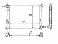 Radiator apa HYUNDAI i20 (PB, PBT) (2008 - 2016) NRF 58451