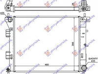 RADIATOR APA HYUNDAI i30 2012->2016 Radiator apa 1,4-1,6 CRDi 48x39x2,6 3 usi 2012->2014 PIESA NOUA ANI 2012 2013 2014 2015