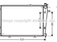 Radiator apa HYUNDAI TUCSON JM AVA HY2126