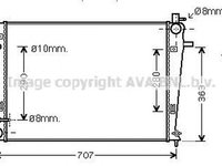 Radiator apa HYUNDAI TUCSON JM AVA HY2203