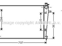 Radiator apa HYUNDAI TUCSON JM AVA HY2204