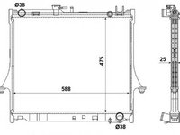 Radiator apa ISUZU D-MAX 8DH NRF 53055