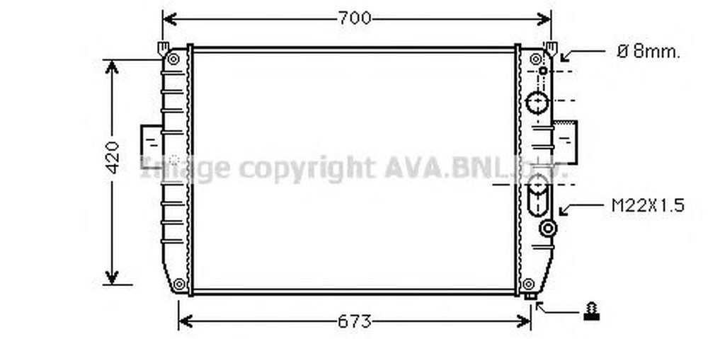 Radiator apa IVECO DAILY II platou sasiu AVA IV2050