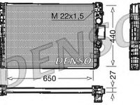 Radiator apa IVECO DAILY III platou sasiu DENSO DRM12003