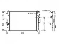 RADIATOR APA IVECO DAILY IV 2006->2011 Radiator apa pentru 2,8D - TDi cu aer conditionat (65x45x37) PIESA NOUA ANI 2006 2007 2008 2009 2010 2011