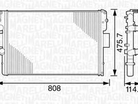 Radiator apa IVECO DAILY IV autobasculanta MAGNETI MARELLI 350213120900