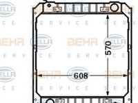 Radiator apa IVECO EuroCargo HELLA 8MK376717561