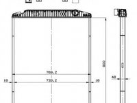 Radiator apa IVECO EuroStar NRF 519568