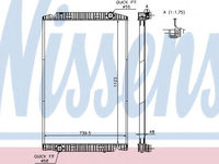 Radiator apa IVECO Stralis (2002 - 2016) NISSENS 63329A