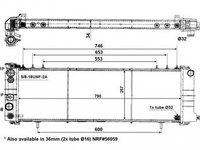Radiator apa JEEP CHEROKEE XJ NRF 50321
