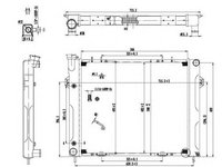 Radiator apa JEEP GRAND CHEROKEE I ZJ NRF 50236