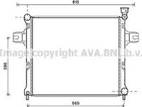 Radiator apa JEEP GRAND CHEROKEE III WH WK AVA JE2058