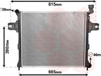 Radiator apa JEEP GRAND CHEROKEE III WH WK VAN WEZEL 21002059