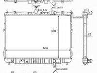 Radiator apa KIA CARENS III (UN) (2006 - 2016) NRF 59046