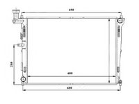 Radiator apa KIA CEE'D SW (ED) (2007 - 2012) NRF 53845