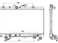 Radiator apa KIA RIO combi (DC) (2000 - 2005) NRF 53119