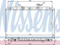 Radiator apa KIA RIO II limuzina (JB) (2005 - 2016) NISSENS 66687