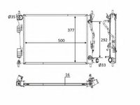 Radiator apa KIA RIO III limuzina (UB) (2010 - 2016) NRF 58556