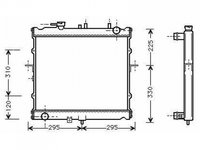 RADIATOR APA KIA SPORTAGE 1994->2004 Radiator apa pentru 2,0L 16V cu/fara aer conditionat (45x52,4) PIESA NOUA ANI 1994 1995 1996 1997 1998 1999 2000 2001 2002 2003 2004