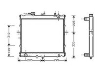 Radiator apa KIA SPORTAGE (K00) (1994 - 2004) NRF 53831