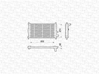 Radiator apa LANCIA DEDRA 835 MAGNETI MARELLI 350213780000