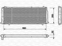 Radiator apa LANCIA DEDRA 835 MAGNETI MARELLI 350213405000