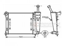 RADIATOR APA LANCIA YPSILON 2011-> Radiator apa pentru 1.2i - 8V cu/fara aer conditionat (48x39.2) PIESA NOUA ANI 2011 2012 2013 2014 2015 2016 2017