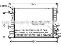 Radiator apa LAND ROVER DEFENDER platou sasiu LD AVA U2184