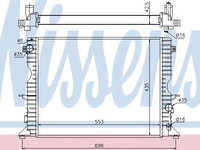 Radiator apa LAND ROVER DEFENDER Station Wagon (LD) (1990 - 2016) NISSENS 64311A