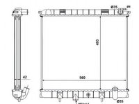 Radiator apa LAND ROVER RANGE ROVER Mk II (LP) (1994 - 2002) NRF 58445