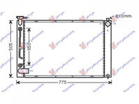 RADIATOR APA LEXUS RX 2003->2008 Radiator apa RX300 3.0i24V 67x49x22 manuala /automata PIESA NOUA ANI 2003 2004 2005 2006 2007 2008