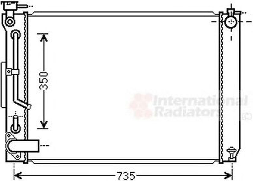 Radiator apa LEXUS RX MHU3 GSU3 MCU3 VAN WEZEL 53002648