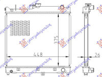 Radiator apa manual SUZUKI JIMNY 98-18 cod 1770081A00