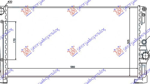 Radiator apa MARELLI FIAT IDEA 04-10 FIAT PUN